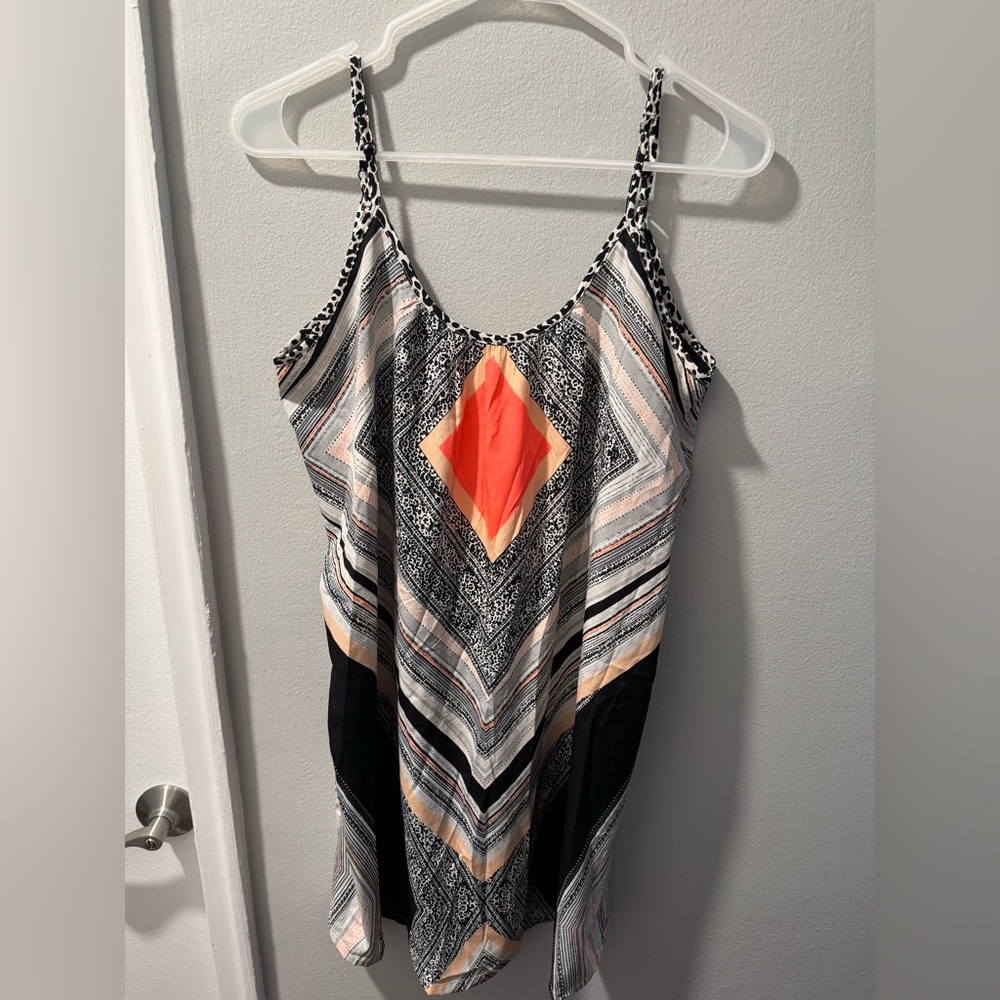 Ripcurl Geometric Patterned Strappy Dress size M
